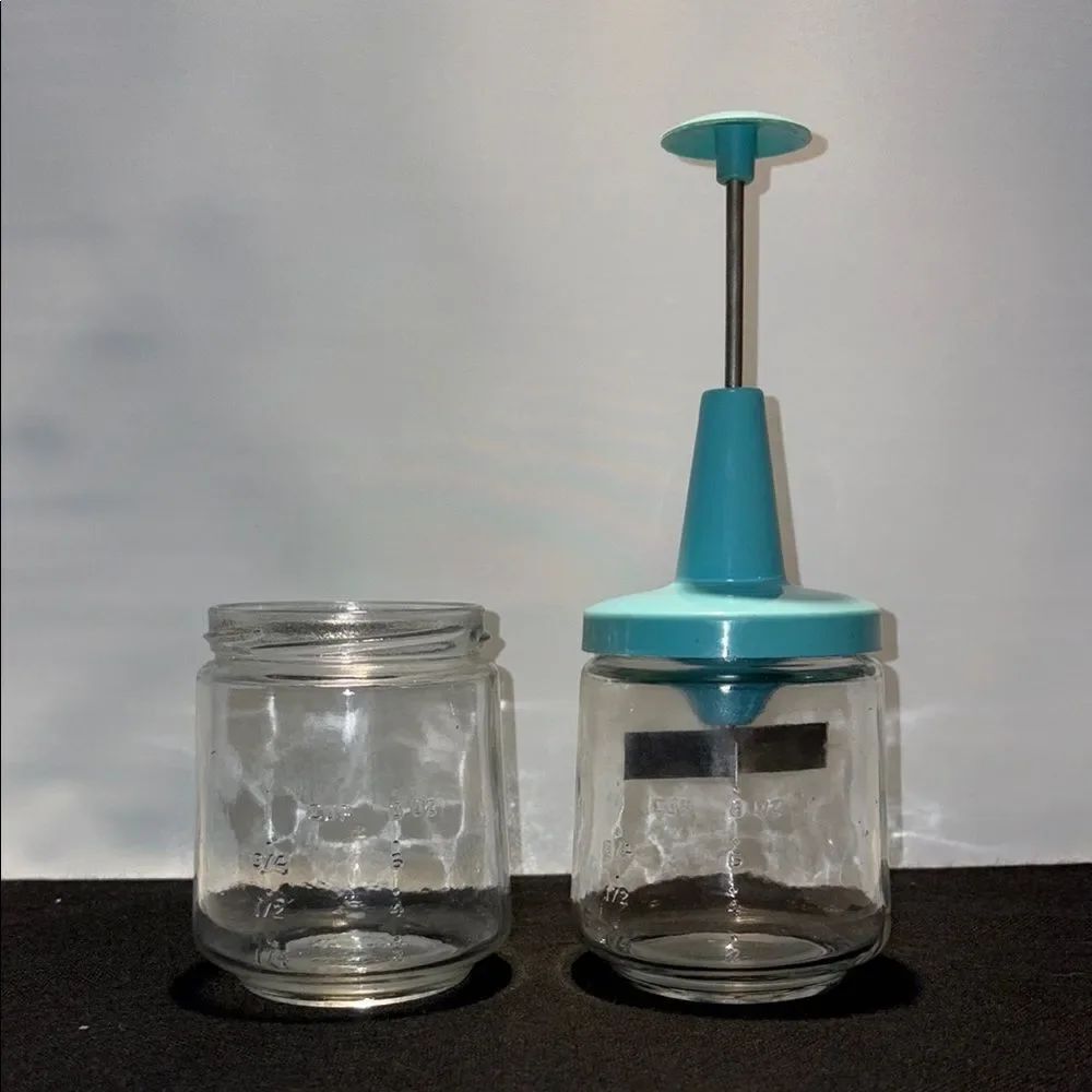 Vintage glass food chopper
